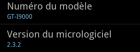 Le Galaxy S passe enfin sur Android 2.3.2 alias Gingerbread